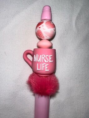 Nurse Life Pink Handmade Pen